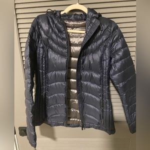Andrew Marc puffer jacket Navy sz S